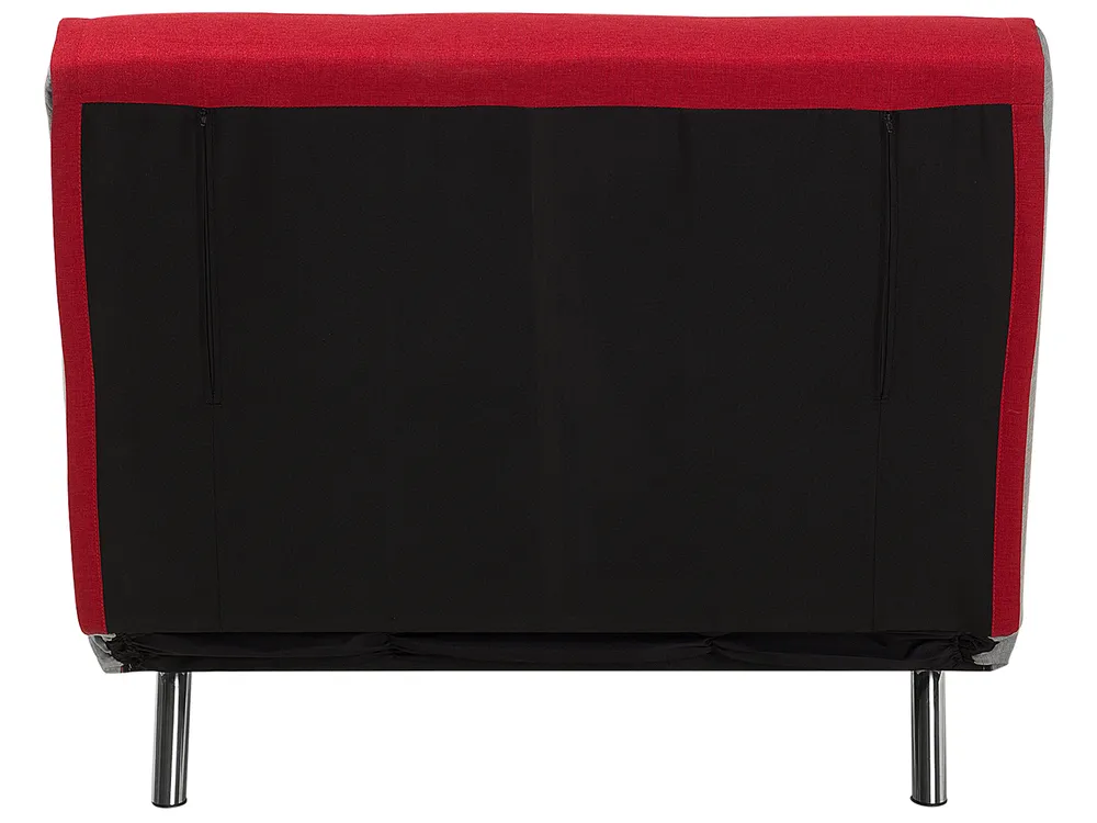 1-Sitzer Schlafsofa FARRIS Stoff Rot_700066