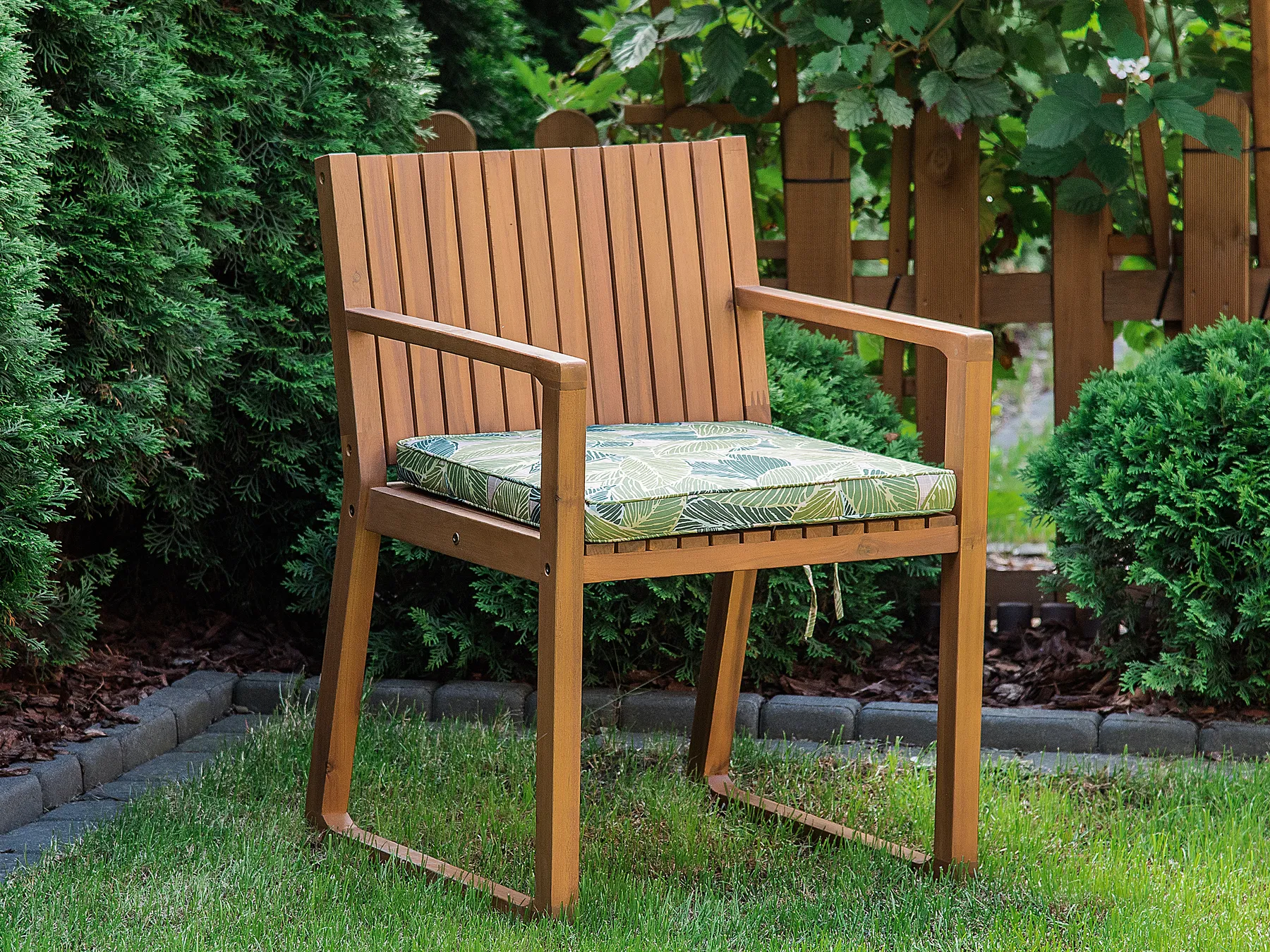 Gartenstuhlkissen SASSARI 46 x 46 cm Hellgrün_774825