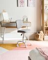 Desk Chair BUBBLY Fabric Light Grey