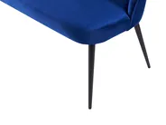 Esszimmerbank 2-Sitzer OSBY Samtstoff Marineblau_793333