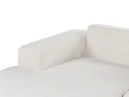 Corner Sofa 4 Seater LUNGO with Ottoman Corduroy Off-White Right Hand_898438