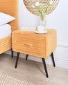 Nachttisch mit 1 Schublade FLAYAT Cord Orange