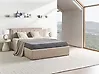 Bett mit Stauraum MONTLAUR Bouclé Beige 140 x 200 cm