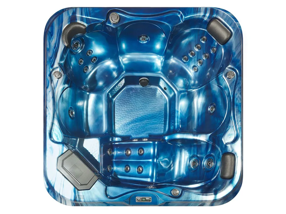 Outdoor Hot Tub with LED TULAROSA Blue_818703