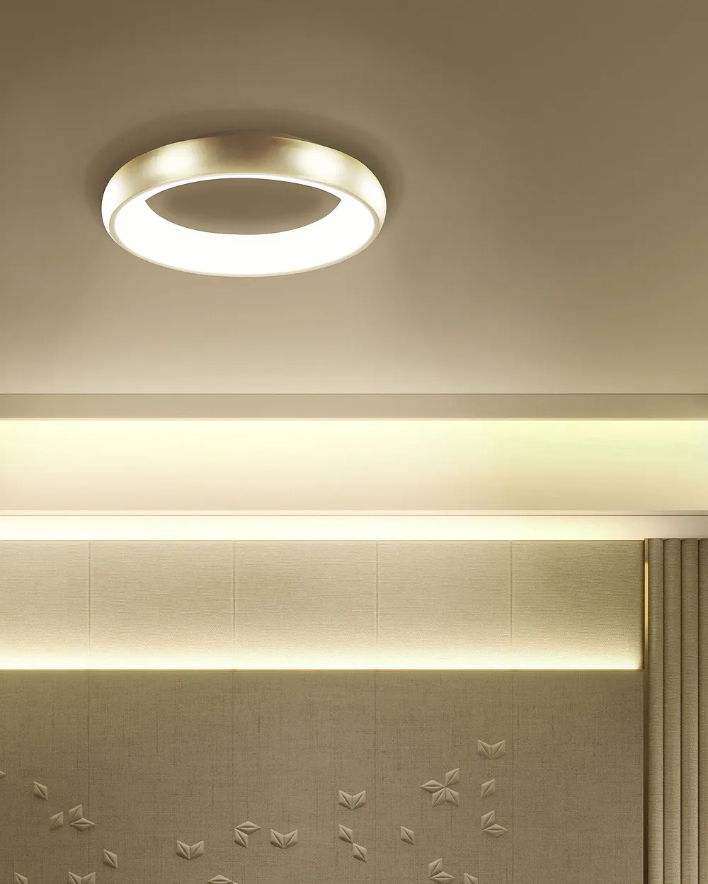 LED Ceiling Lamp ATARAN Metal Gold_1154889