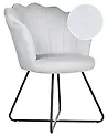 Sessel LOVELOCK Samtstoff Grau