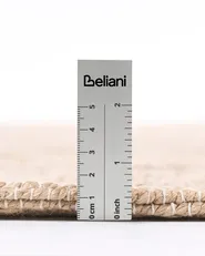 Teppich AMRAVATI Schwarz / Beige 80 x 300 cm Jute_1040144