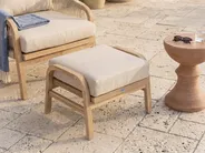 Garten Fußhocker SUMBA Akazienholz Hellbraun_1086743
