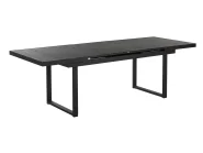 Ausziehbarer Gartentisch VALCANETTO 180/240 cm 90 cm Metall Schwarz_842921