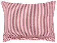 Dekokissen 2er Set AALITA 40 x 60 cm Baumwolle Rot Streifenmuster_902652