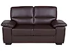 Sofa 2-Sitzer VOGAR Kunstleder Dunkelbraun