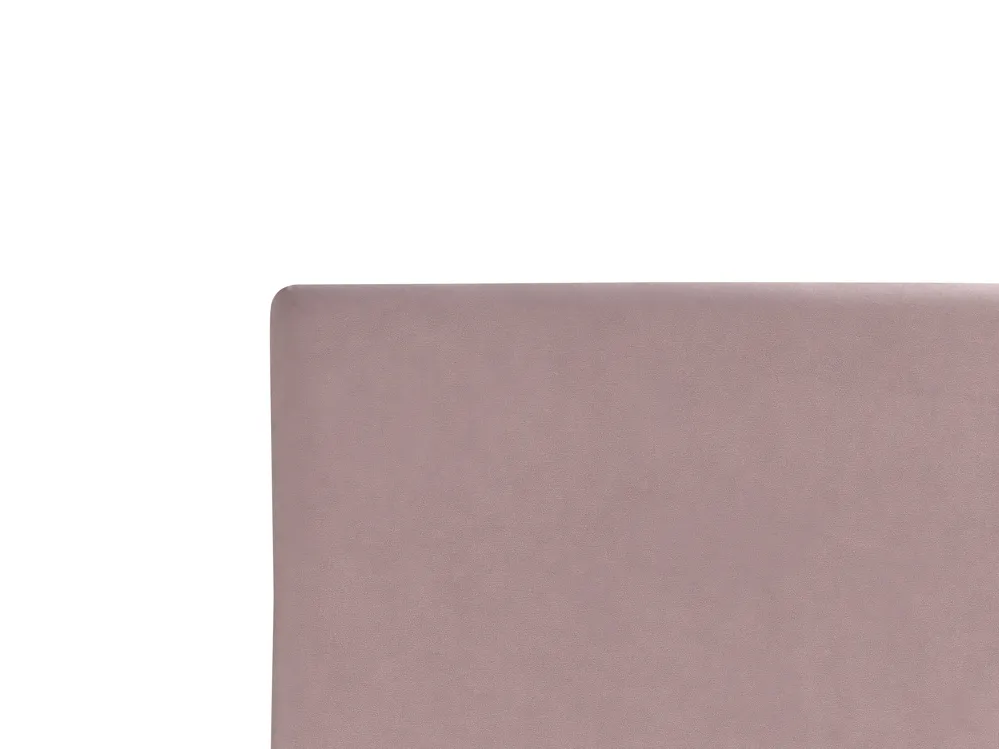 Bett mit Lattenrost Samtstoff FITOU 140 x 200 cm Rosa_900391