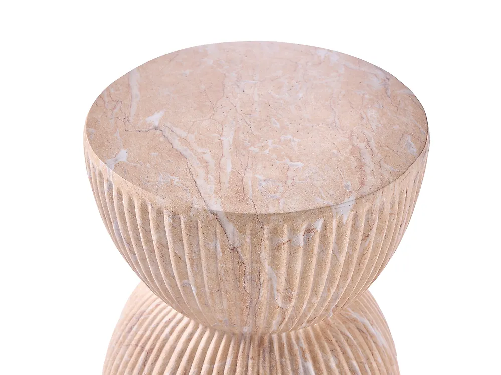 Miza za shranjevanje OCCHITO 36 cm 36 cm Bež marmor_1192844