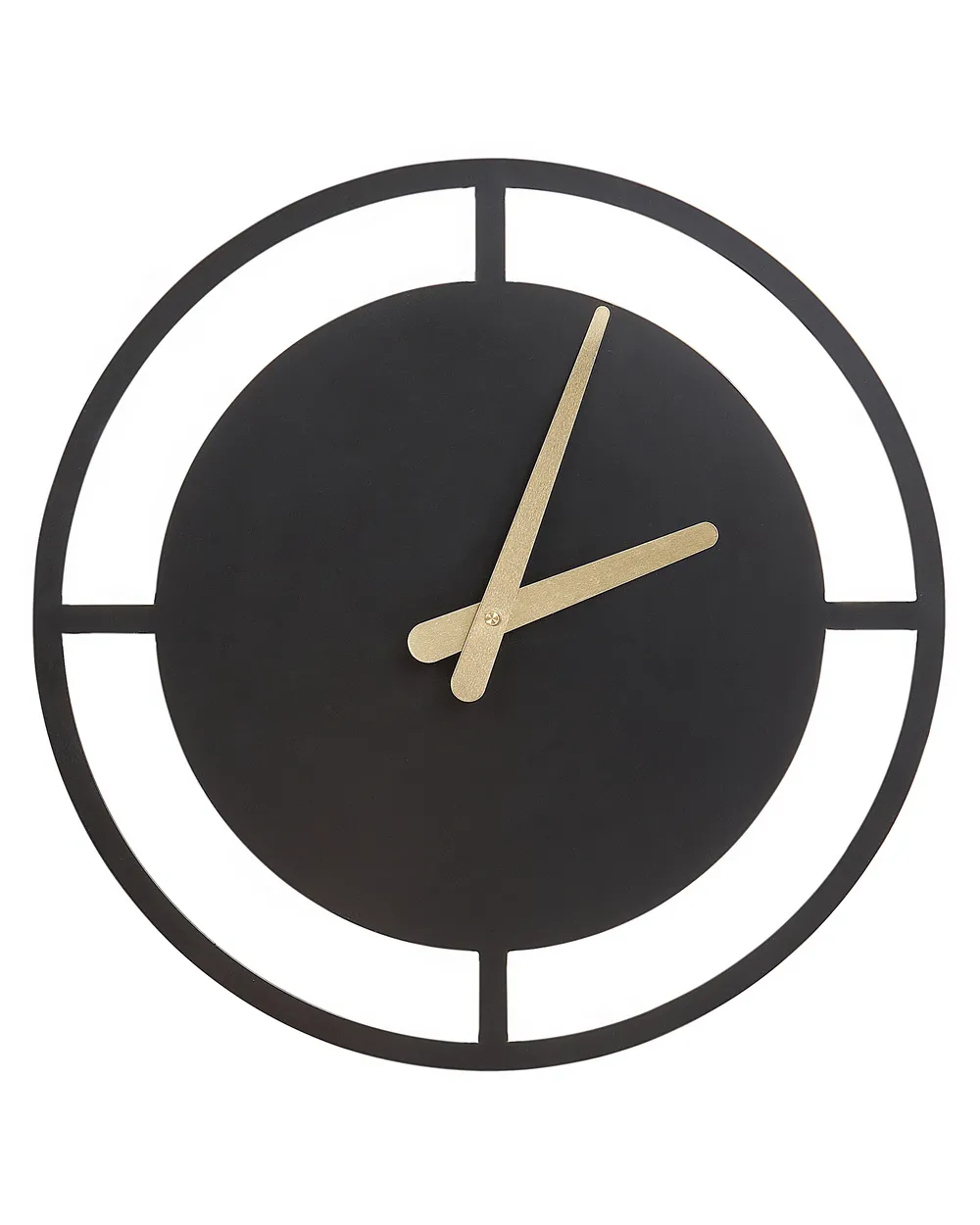 Wanduhr TRIENT 50 cm Metall Schwarz