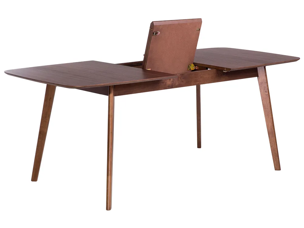 Ausziehbarer Esstisch MADOX Dunkle Walnuss 150/190 cm 90 cm_777892