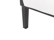 Lounge Set mit Tisch 3-Sitzer MONTEFALCO Metall Weiß_905561