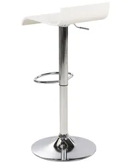 Set mit 2 Barstühlen VALENCIA drehbar Weiß_700782