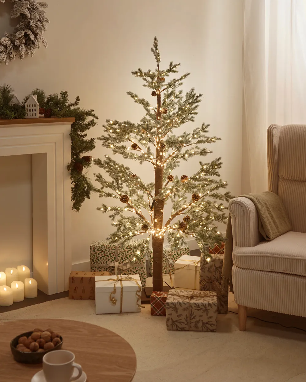 Outdoor Decoration LED LAUGARAS 150 cm Christmas Tree Green