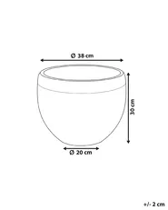 Blumenkübel ZAKROS 38 cm Weiß_856396