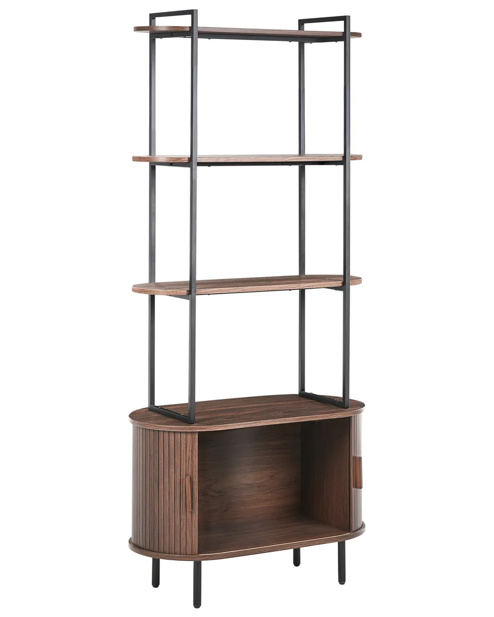Regal mit 4 Ebenen BRADLEY 180 cm Dunkelbraun_1073122