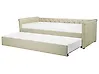 Trundle Bed Fabric LIBOURNE 80 x 200 cm (EU Small Single) Beige
