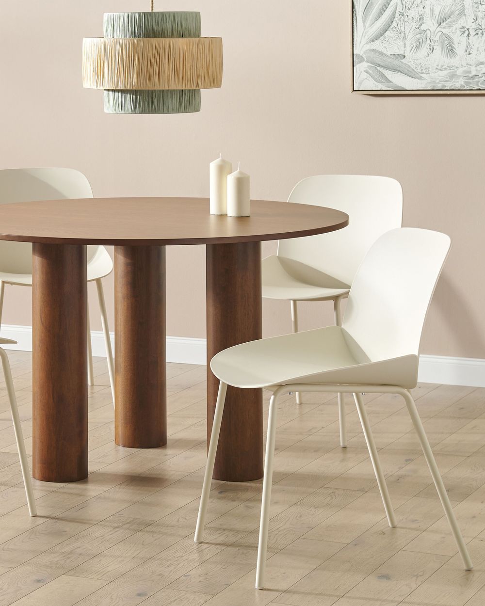 Set of 2 Dining Chairs MILACA Beige