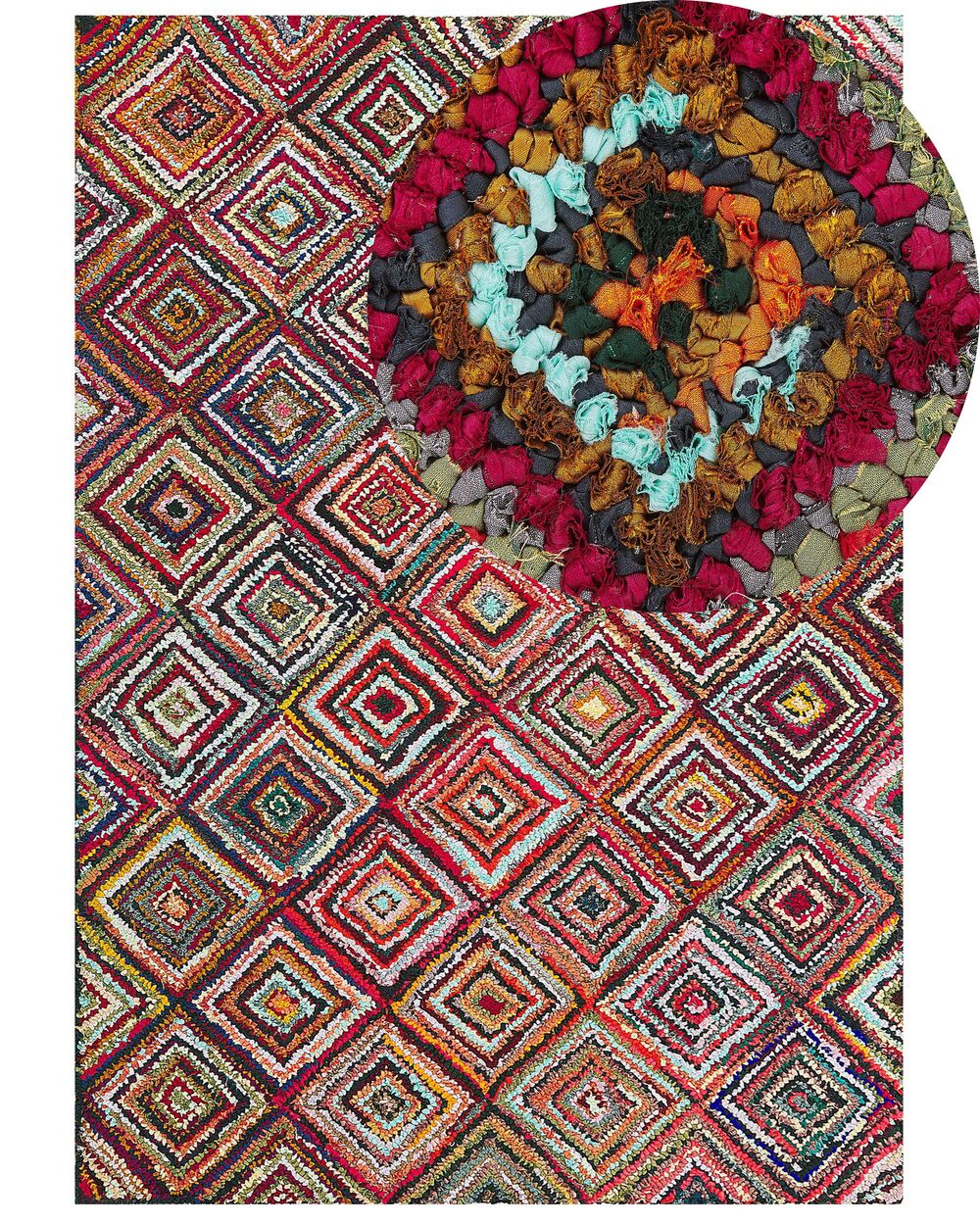 Teppich KAISERI Bunt 160 x 230 cm Baumwolle