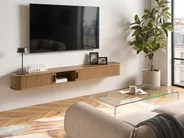 Wandmontierter TV-Schrank BRADLEY Braun_1059711