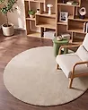 Shaggy-Teppich DEMRE Beige ø 140 cm