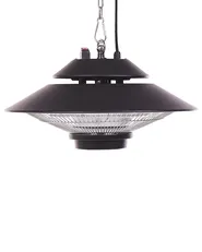 Hanging Infrared Patio Heater MERAPI 1500 W with Remote Black_815745