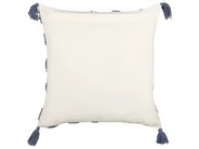 Dekokissen JACARANDA 45 x 45 cm Baumwolle Blau Geometrisches Muster_838667