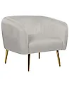 Sessel LACONIA Samtstoff Hellgrau