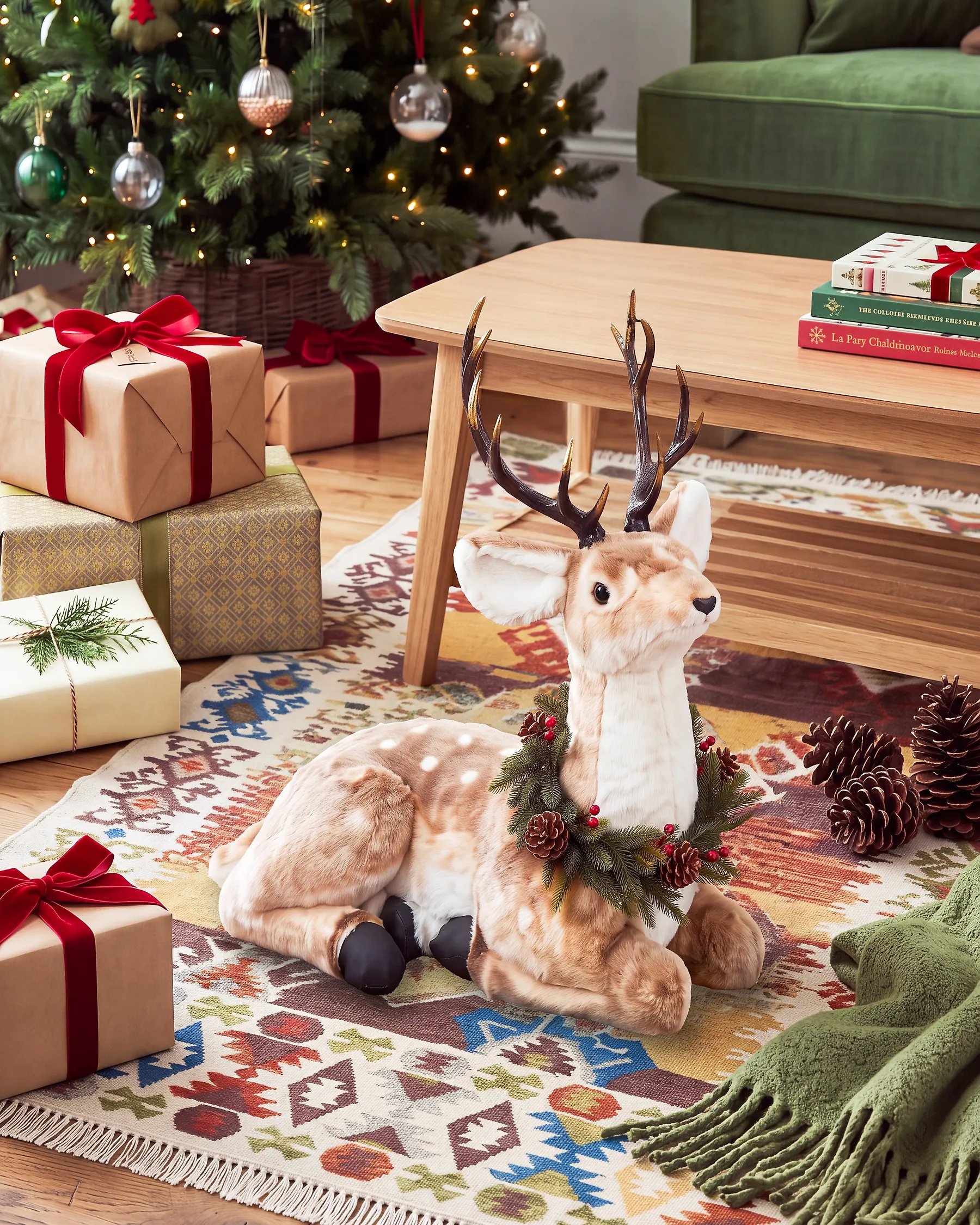 Christmas Decoration HAILUOTO 67 cm Reindeer Brown_1172536