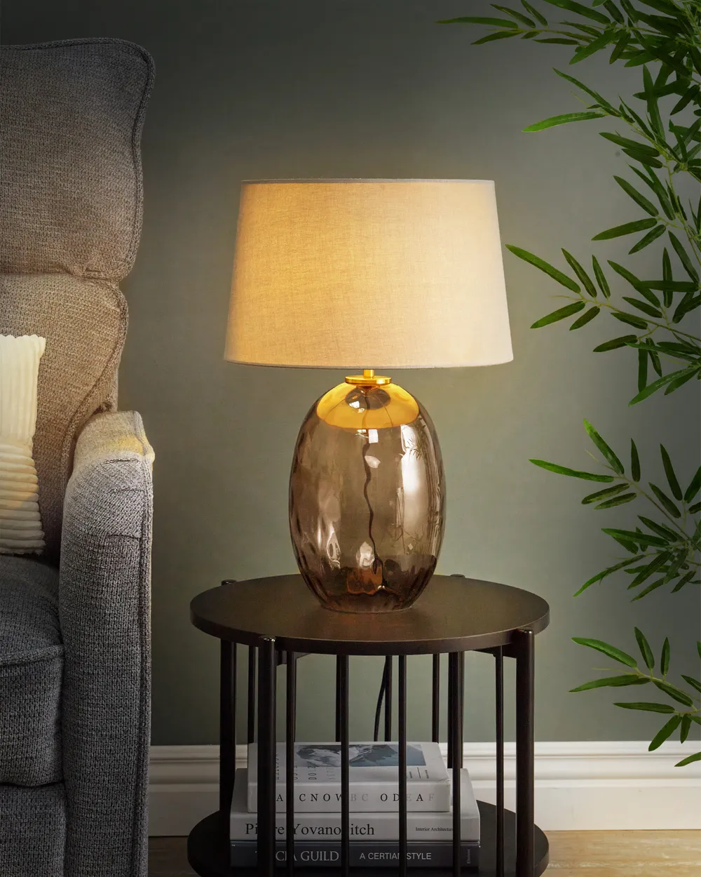 Tischlampe BONELLI Grau