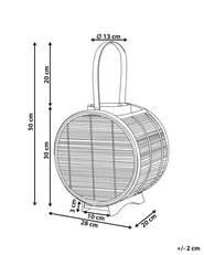 Laterne BISTAL 30 cm Rattan Naturfarben_828024