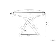 Esstisch LORENZO Braune Esche 120 cm 120 cm_962046