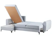 Corner Sofa Bed 3 Seater SIMRIS with Storage Fabric Light Blue Right Hand_950977