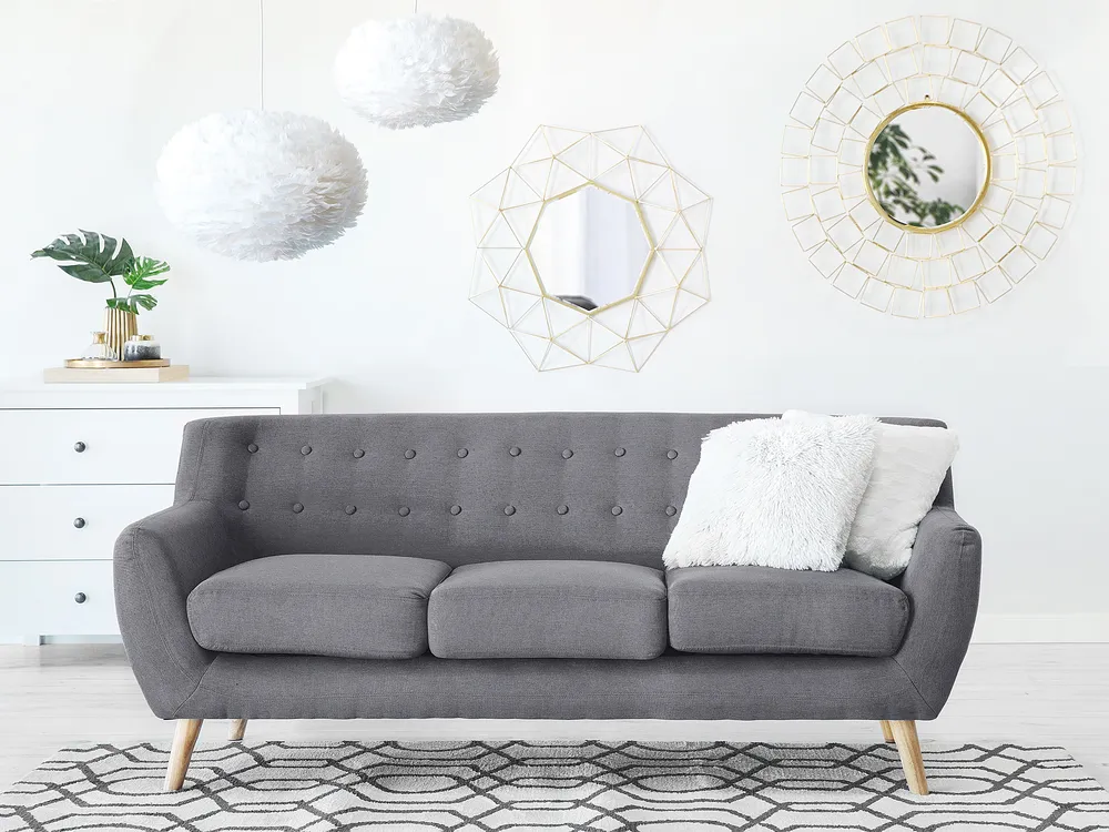 Sofa 3-Sitzer MOTALA Stoff Hellgrau_1145492