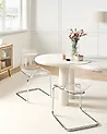 Esszimmerstuhl 2er Set MARSHALL Transparent