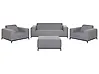Lounge Set mit Tisch 5-Sitzer ROVIGO Grau