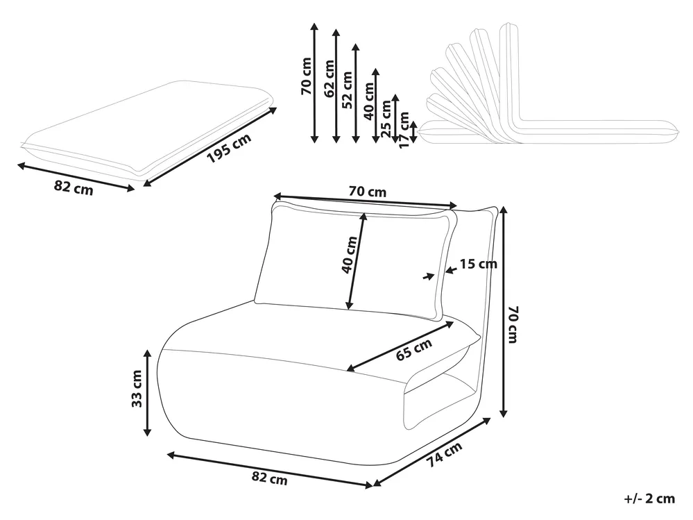 1-Sitzer Schlafsofa LYSEKIL Cord Blau_1045464
