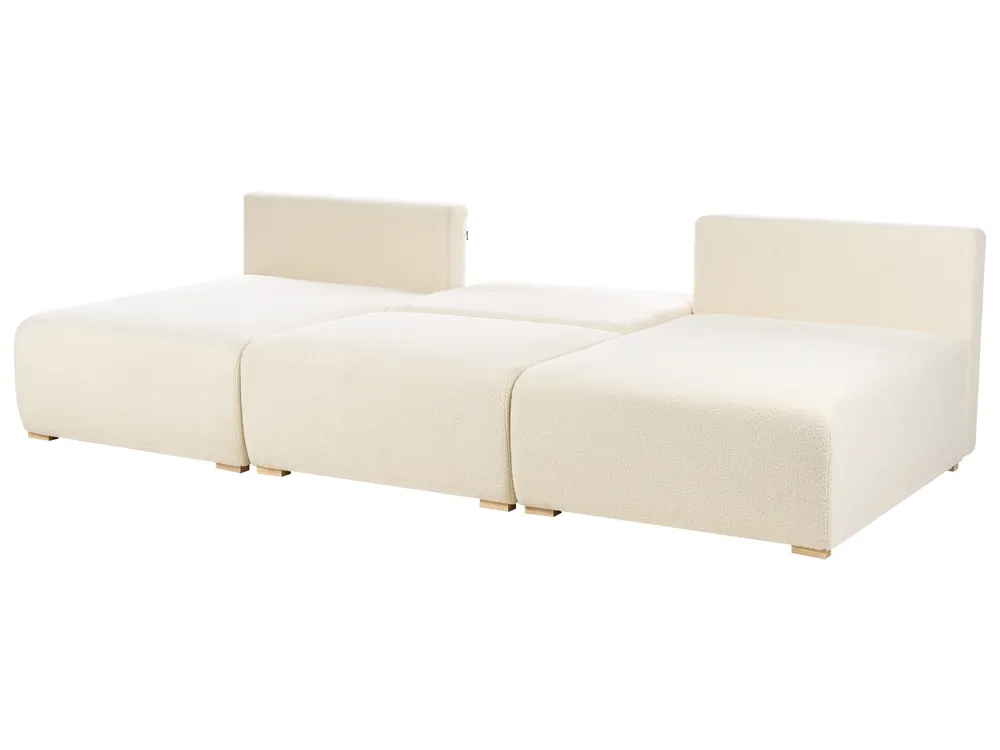 Modular U-Shape Sofa NERBO Boucle Off-White_1033986
