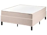 Boxspringbett ohne Kopfteil Stoff COUNTESS 120 x 200 cm Beige_1054122
