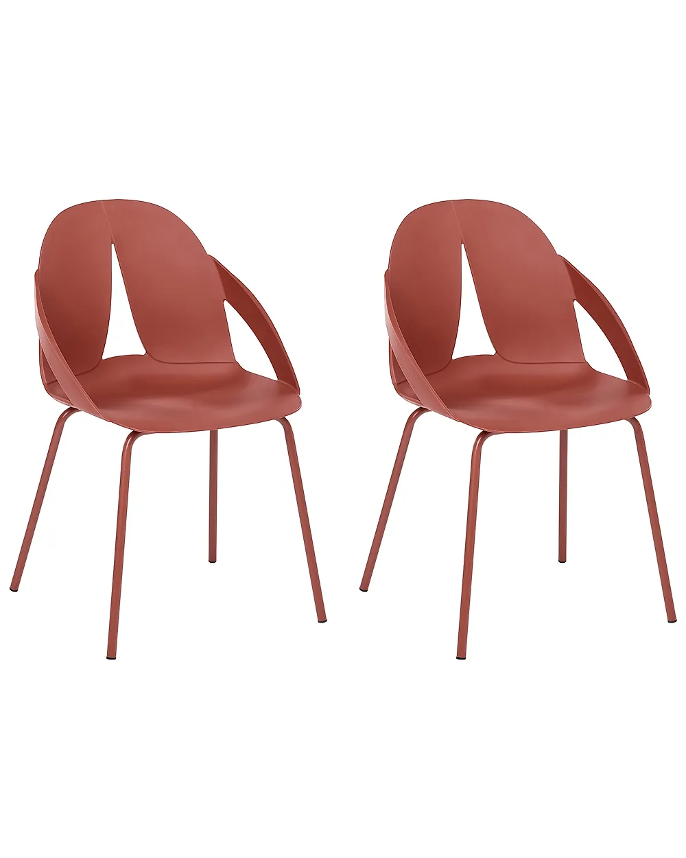 Gartenstuhl 2er Set BOLGHERI Rot