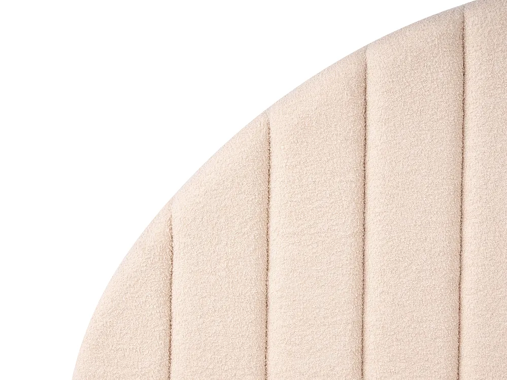 Ottoman Bed CHADENET Boucle Light Beige 140 x 200 cm (EU Double)_1151063
