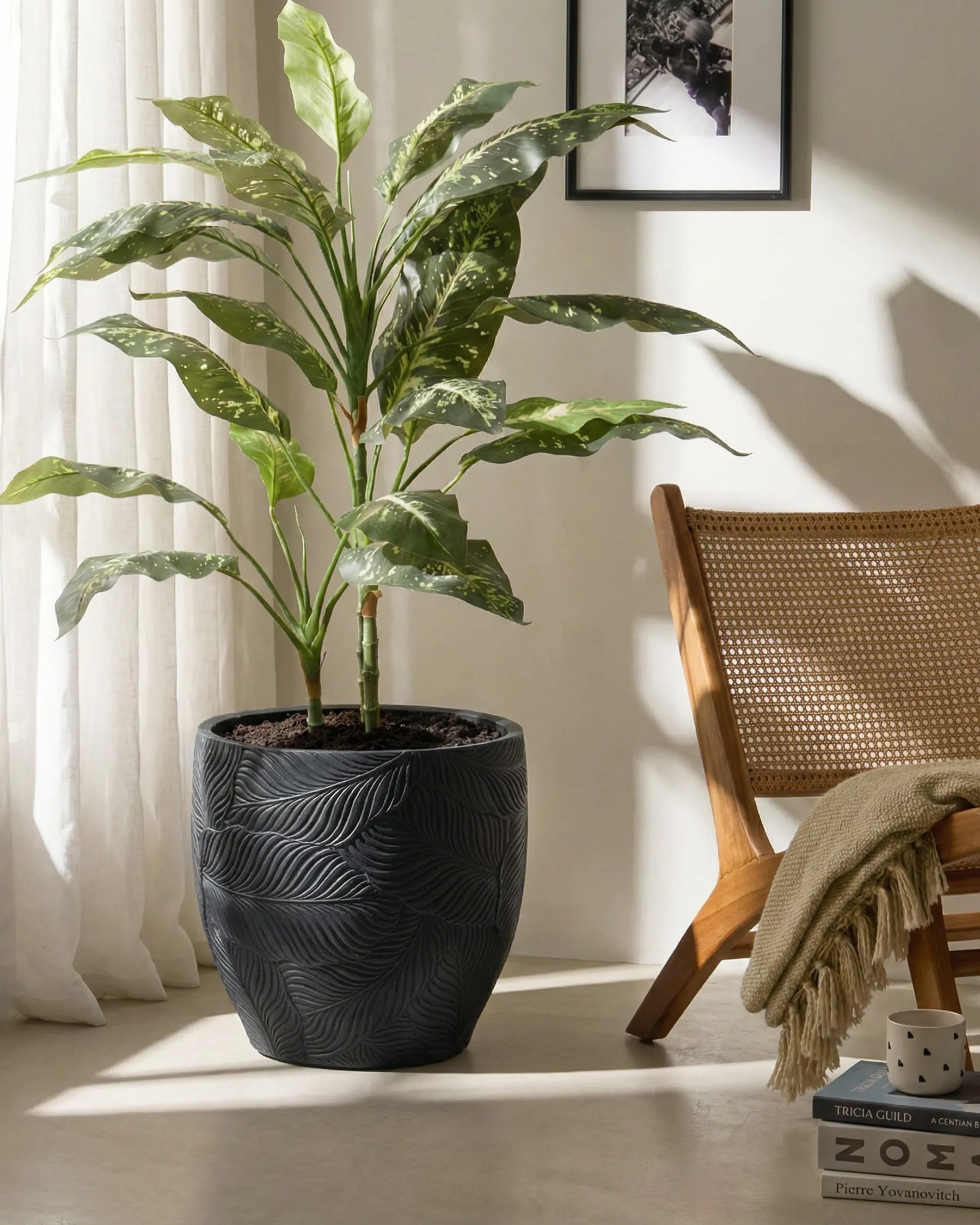Blumenkübel BAIYUN 42 cm Schwarz_1049777