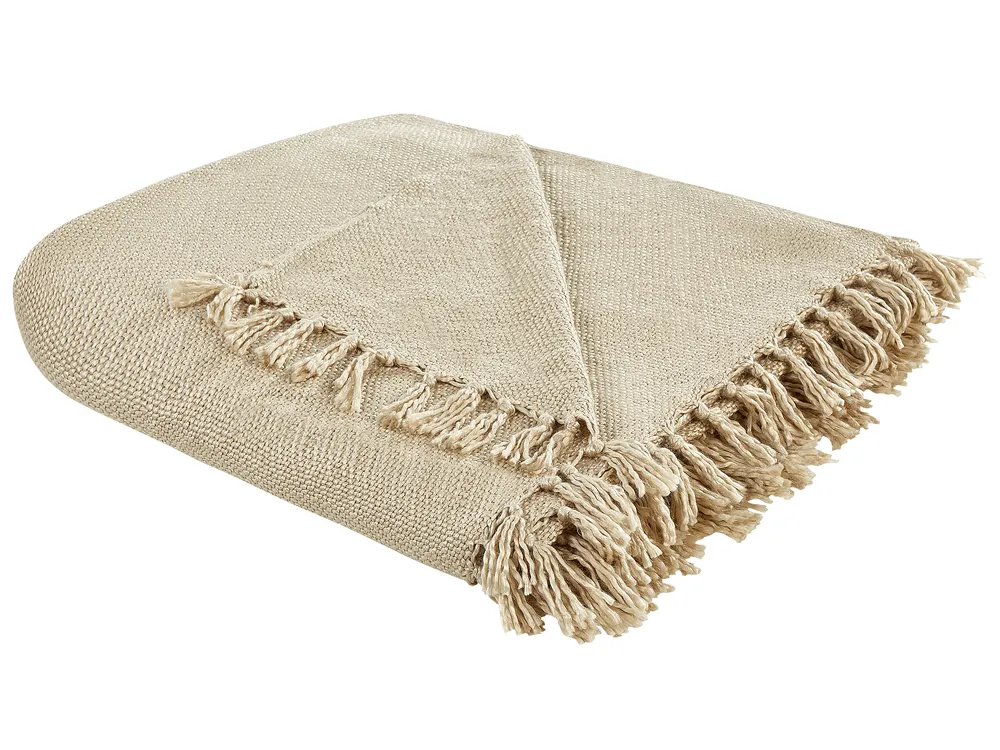 Kuscheldecke CHAOHANI Stoff 200 x 220 cm Beige