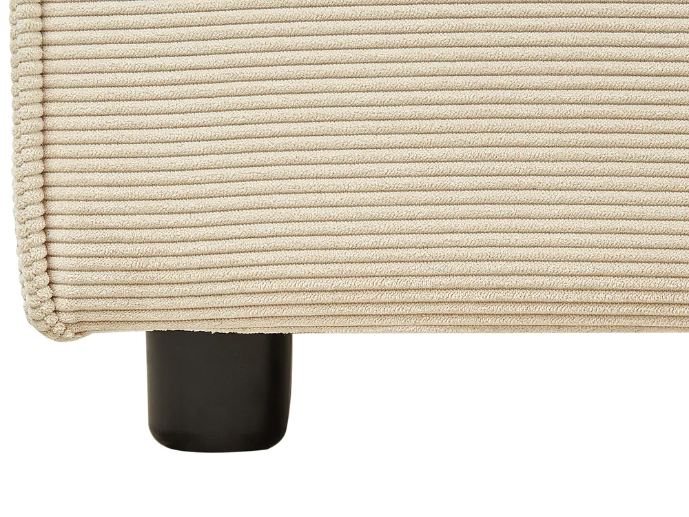 Wasserbett Cord LINARDS 180 x 200 cm Beige_980446