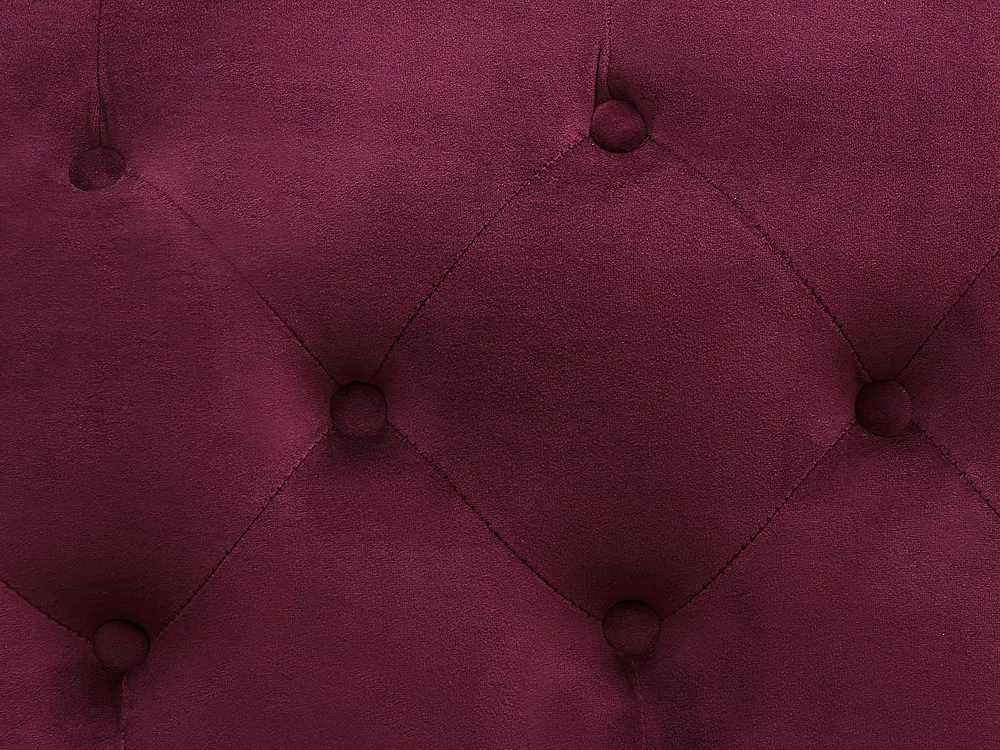 Sofa 3-Sitzer SKIEN II Samtstoff Dunkelrot_1161572