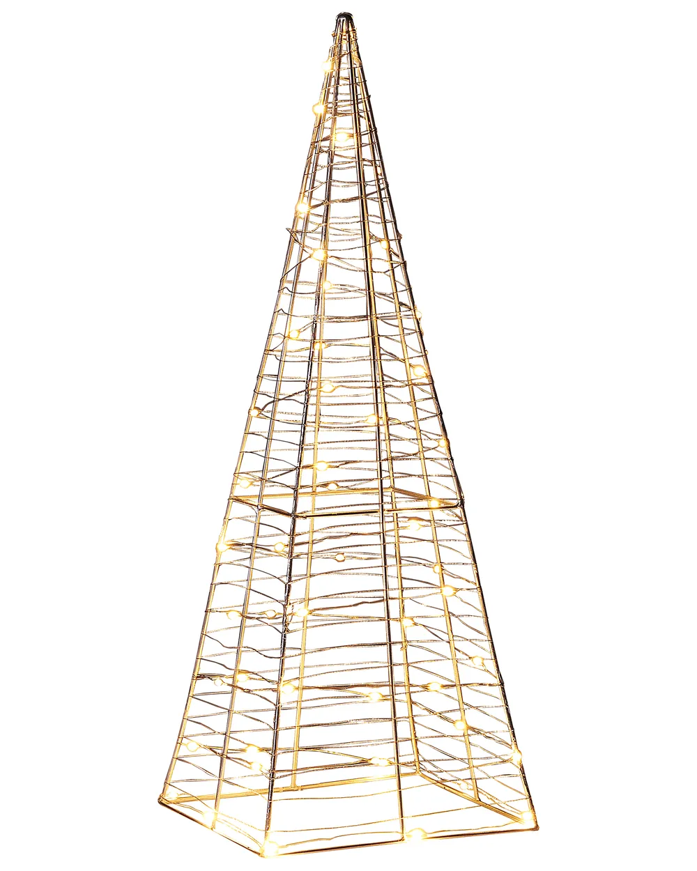 Gartendekoration LED PUKSALA 60 cm Weihnachtsbaum Silber
